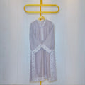 Pastel Lavender Embroidered Relaxed fit