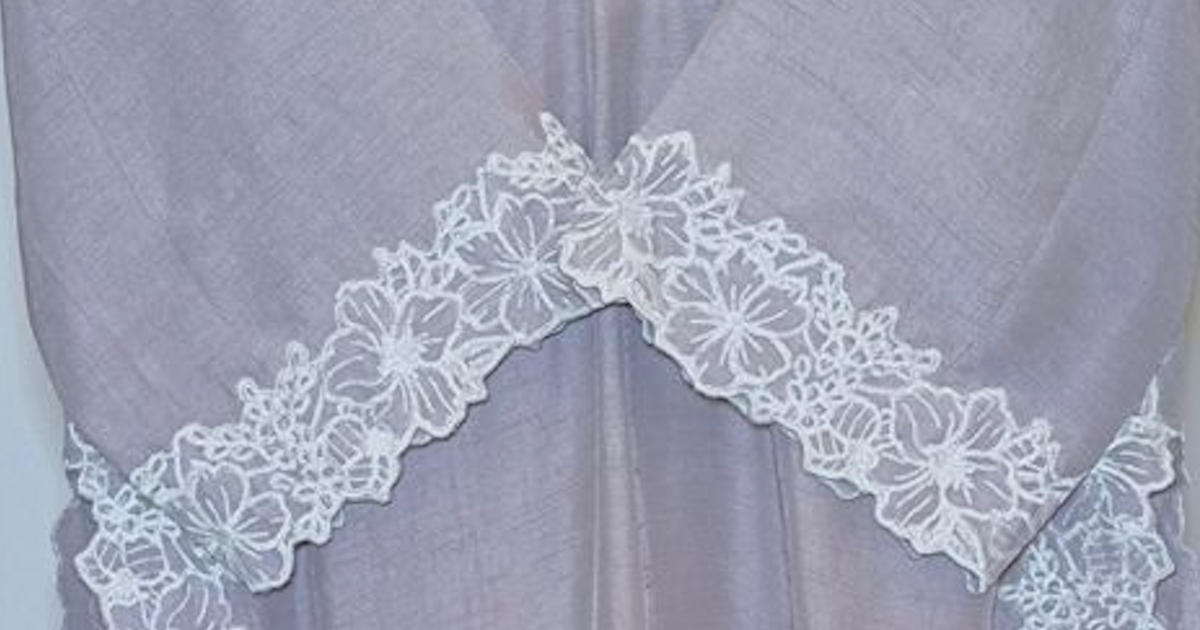 Pastel Lavender Embroidered Relaxed fit