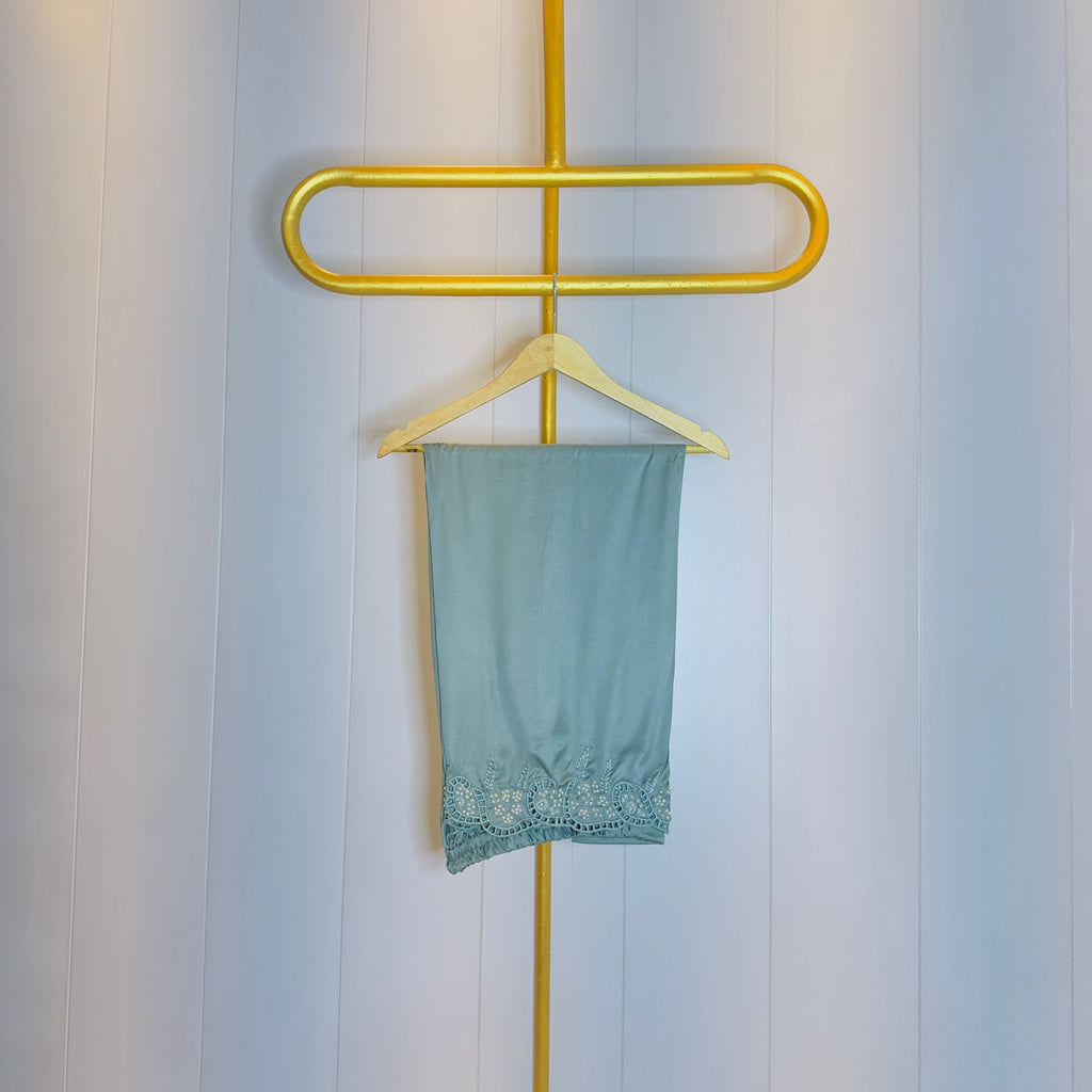 Seafoam Green Embroidered Relaxed fit