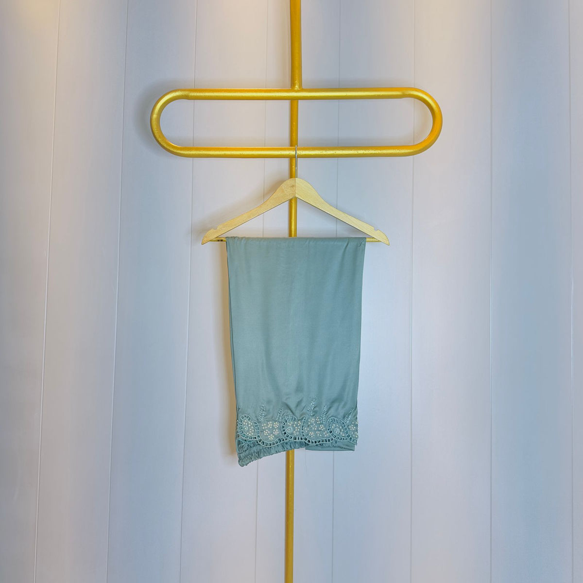 Seafoam Green Embroidered Relaxed fit
